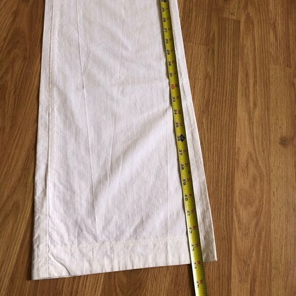 Burberry London White Cotton Trouser Pants Wide Leg Made in Italy - Picture 8 of 13